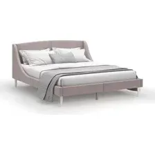 Кровать MONOFIX Лотти 160x200 (микровелюр/капучино)