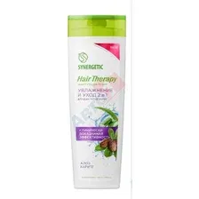 Synergetic Шампунь-бальзам Увлажнение и уход 2В1 HAIR THERAPY 400 мл