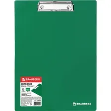 Планшет с зажимом BRAUBERG Contract 228682 (зеленый)