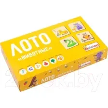 Развивающая игра Alatoys Лото. Животные / ЛТ08