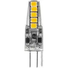 Светодиодная лампочка Rexant JC-Silicon G4 12В 2Вт 6500K холодный свет 604-5008