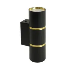 Светильник настенный 2*GU10 ML1860 IP20, черный золото Feron