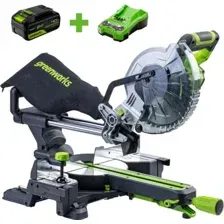 Торцовочная пила Greenworks GD24MS216K4 1501707UB (с 1-им АКБ)