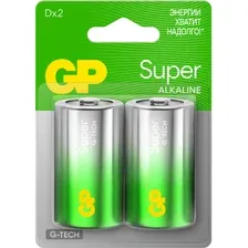 Комплект батареек GP Batteries Super LR20/13AETA21EAN-2S2 (2шт)