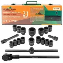 Набор инструментов ударных 21пр. 3/4' (6гр.) FORSLAND-6212-5MPB FORSLAND