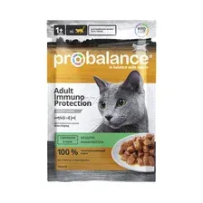 Влажный корм для кошек PROBALANCE Immuno Protection кролик в соусе пауч 85 г (4640011980821)
