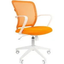 Офисное кресло CHAIRMAN 698 White (оранжевый)