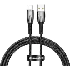 Кабель Baseus Glimmer Series Fast Charging Data Cable USB Type-A - Type-C 100W CADH000401 (1 м, черный)