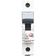 Выключатель автоматический Legrand TX3 1P C 50A 6кА 1M 404033