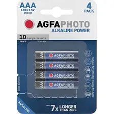 Комплект батареек Agfaphoto Alkaline Micro AAA LR03 BP4 (4шт)
