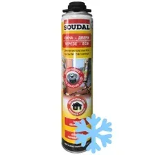 Монтажная пена Soudal Окна-Двери Зима пистолетная (750 мл)