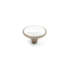 Ручка мебельная кнопка BOYARD Sfera basico 24425Z045F4.DS RC521RCHMP.1/W розовое шампанское белый