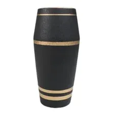 Ваза AksHome Storm, черный, 11х11х20 см