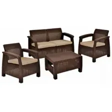Комплект Keter Corfu Set, коричневый