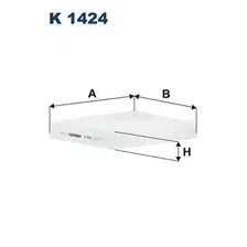Салонный фильтр FILTRON K1424 FORD Focus 1.0-2.3 EcoBoost 18>