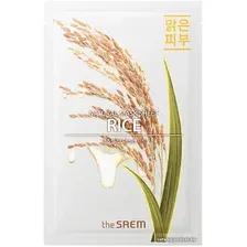 Тканевая маска The Saem Маска для лица тканевая Natural Rice New (21 мл)