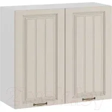 Шкаф навесной Трия Лина 1В8 (белый/крем)