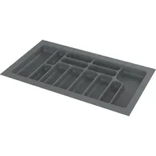 Лоток для столовых приборов Starax S-2290-G (серый)