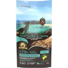 Сухой корм для собак Ambrosia Mediterranean для щенков свежая сардина и сельдь / U/AHSH5 (5кг)