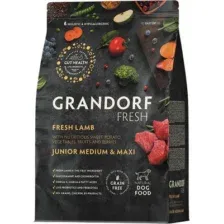Сухой корм для собак Grandorf Junior Medium&Maxi Breeds Fresh Lamb&Sweet Potato (3кг)