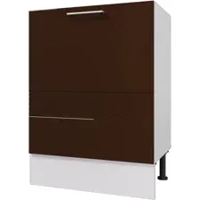 Шкаф напольный Горизонт Люкс 60 (шоколад гл)