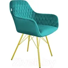 Стул Sheffilton SHT-ST38/S37 (альпийский бирюзовый/золото)