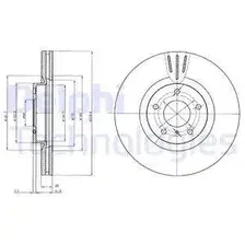 Тормозной диск DELPHI BG4107