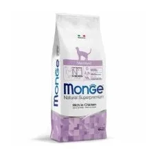 Корм Monge, для стерилизованных кошек, с курицей, Cat Daily Line Sterilised, 10 кг