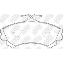 Тормозные колодки дисковые передняя ось NIBK PN3090
