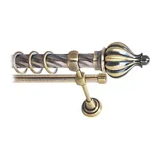 Карниз для штор Lm Decor Купол 145 2р витой 25/16мм (антик, 3м)