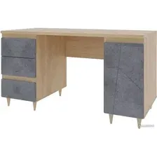 Стол Stolline Киото СТЛ.339.06 (дуб небраска/бетон темный)