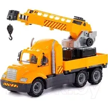 Автомобиль с краном Полесье Майк автомобиль-кран с поворотной платформой 61966