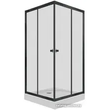 Душевой уголок Triton Вента-Блэк 80x80 (черный, с поддоном)
