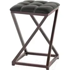 Табурет AMC Comfort 8К2.1 (кожзам черный/коричневый)