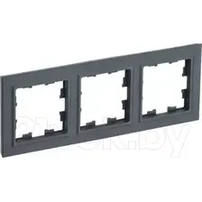 Рамка для выключателей и розеток IEK Brite BR-M32-K53 (графит)