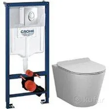 Унитаз подвесной AM.PM Sunny Flashclean C85C1701SC + GROHE Rapid SL 38721001