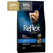 Сухой корм для собак Lider Reflex Plus с лососем для собак мини и мелких 3 кг
