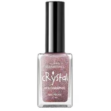 JEANMISHEL Лак для ногтей голографический CRYSTAL (бежево -розовый блестящий) тон 711