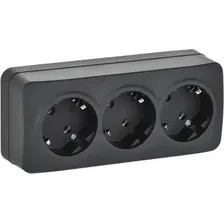 Розетка IEK Glory ERH31-K02M-16 (черный матовый)