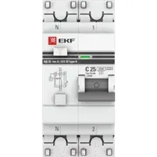 Дифавтомат EKF PROxima АД-32 1P+N 32А C 30мА тип А (DA32-32-30-a-pro)