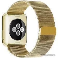 Браслет Rumi Milanese loop металлический для Apple Watch 42/44/45mm (золотистый)