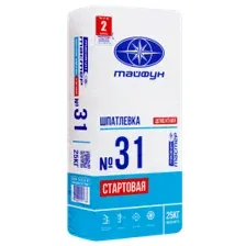 Шпатлевка цементная черновая серая Тайфун №31, 25кг