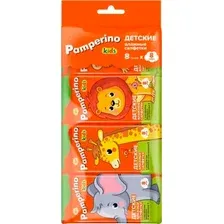 Влажные салфетки детские Pamperino с экстрактом ромашки и витамином Е (64шт)