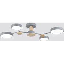 Припотолочная люстра Ambrella light FL4859/4 GR/WD (серый/дерево)