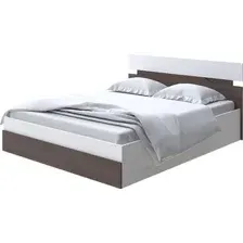 Кровать PROxSON Milton с ПМ 120x200 (белый/ясень шимо темный)