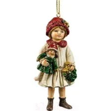 Елочная игрушка Erich Krause Decor Девочка с куклой / 59012