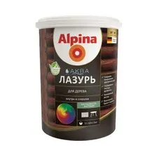 Лазурь для древесины Alpina Аква (0.9л, белый)