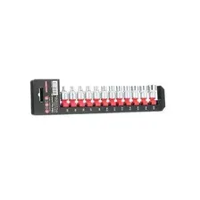 3127 3127 Набор головок Е-профиль 3/8' Е4,5,6,7,8,10,11,12,14,16,18,20 (на планке). 1 FORCE