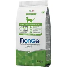 Сухой корм для кошек Monge Monoprotein Adult Rabbit 1.5 кг