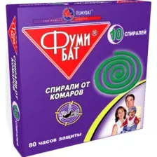 Спирали от комаров «Фумибат», 10 шт.